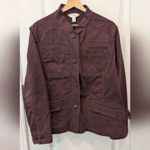 L.L. Bean Women's Dark Purple Utility Jacket